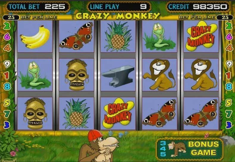 старые игровые автоматы обезьянки