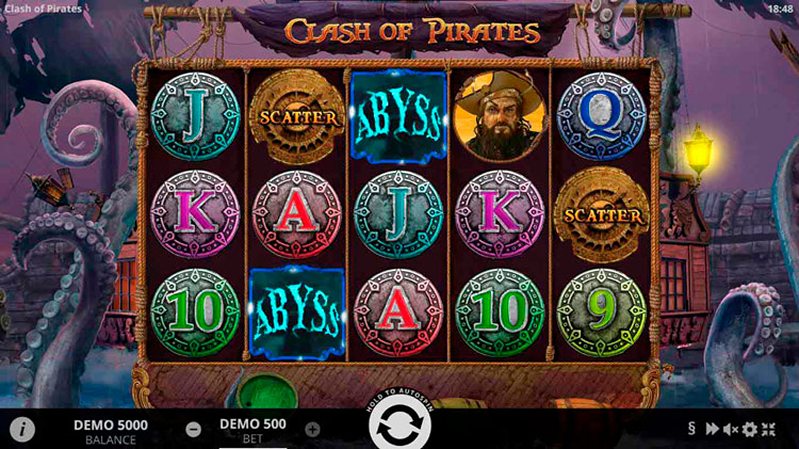 Дизайн слота Clash of Pirates