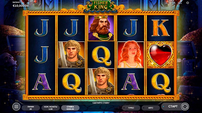 Дизайн слота Fisher King