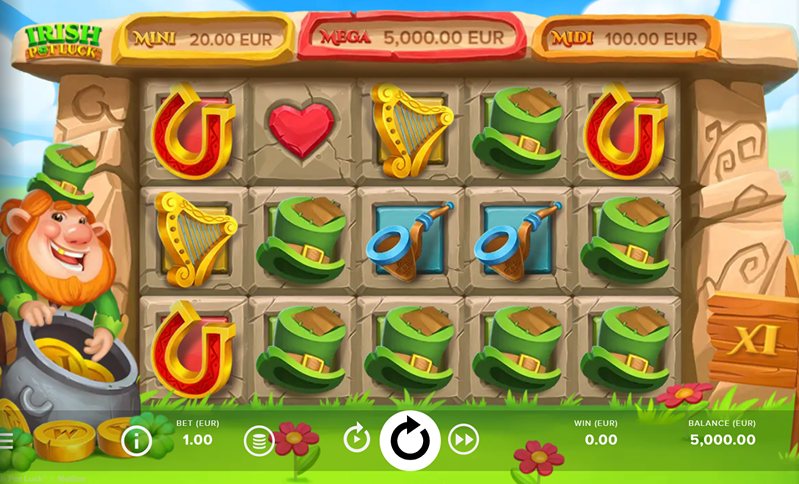 Дизайн слота Irish Pot Luck