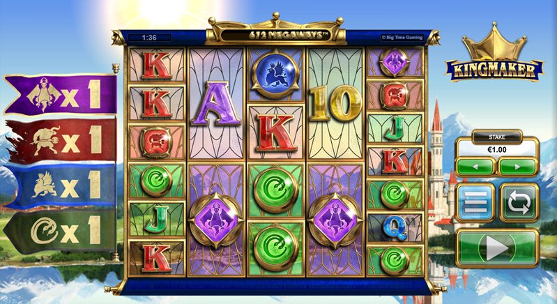 Геймплей слота Kingmaker