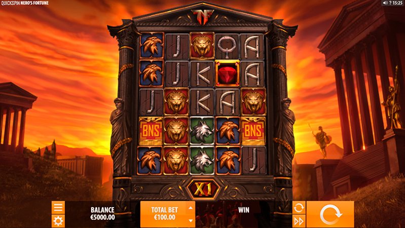 Геймплей слота Nero's Fortune