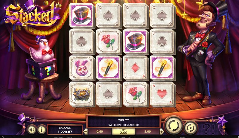 Геймплей слота Stacked