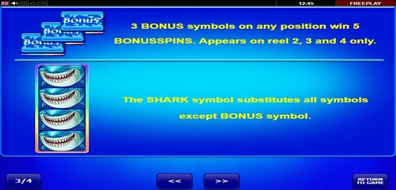Бонусы слота Wild Shark