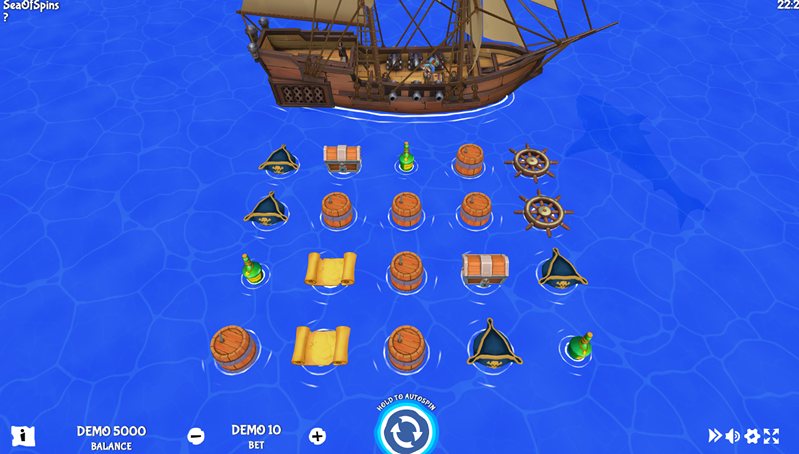 Геймплей слота Sea of Spins