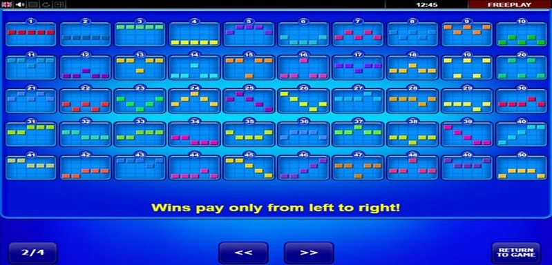 Линии слота Wild Shark